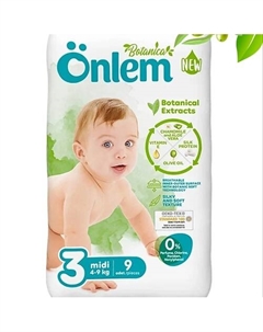 Подгузники для новорожденных 2-5 Onlem
