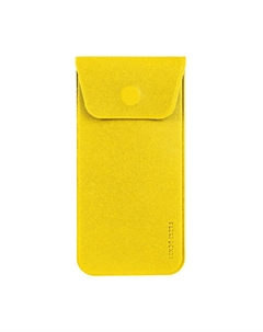 Футляр для ручек/очков из экокожи Saffiano, на магните, цвет - желтый Flexpocket