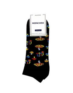 Носки черные мужские "Грибы" Monchini