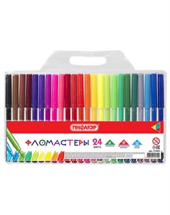 Фломастеры для рисования Яркие цвета Пифагор