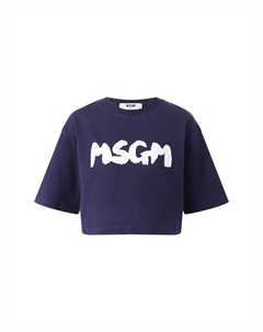 Хлопковая футболка Msgm