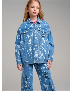 Куртка текстильная джинсовая для девочек Playtoday tween