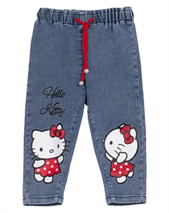 Брюки детские текстильные джинсовые для девочек Playtoday baby