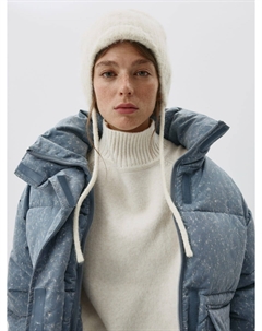 Вязаная шапка-чепчик с содержанием шерсти Sela