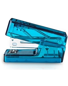 Степлер Nusign 12 листов, 50 скоб, синий Deli