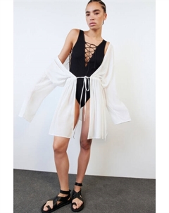 Туника пляжная вискозная с длинными рукавами Befree