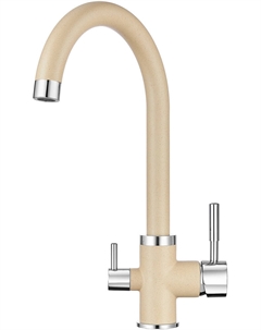 Кухонный смеситель Granula GR-2168 с краном для питьевой воды песок