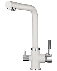 Кухонный смеситель Granula GR-2015 с краном для питьевой воды арктик
