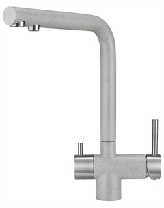 Кухонный смеситель Granula GR-2305 с краном для питьевой воды базальт