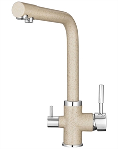 Кухонный смеситель Granula GR-2015 с краном для питьевой воды пирит