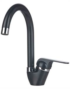 Кухонный смеситель Granula GR-1024 среднеразмерный черный