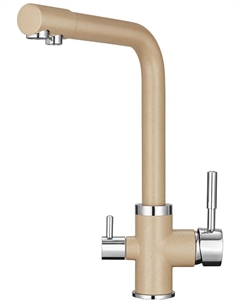 Кухонный смеситель Granula GR-2015 с краном для питьевой воды песок