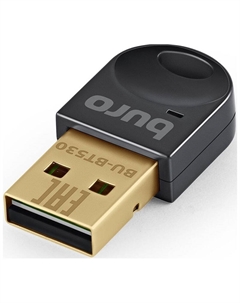 Адаптер Buro USB, (BU-BT530), BT5.3+EDR class 1.5, 20 м, черный