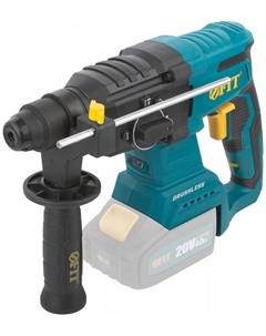 Перфоратор монтажный акк. 20 В, 0-1150 об/мин, 0-5200 уд/мин, 3 Дж, 3 реж., SDS-PLUS, бесщеточный реверс, рез. накл., без АКБ, кор. Фит