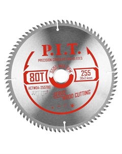 Диск пильный ACTW04-255T80, 255x30x2,4 мм, 80T P.i.t.