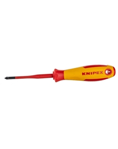 Отвертка тонкая KN-982501SL, Pozidriv®,PZ1, 80мм, до 1000V Knipex