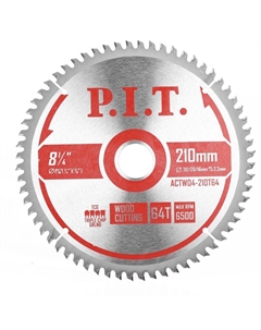 Диск пильный ACTW04-210T64, 210x30/20/16x2,2 мм, 64T P.i.t.