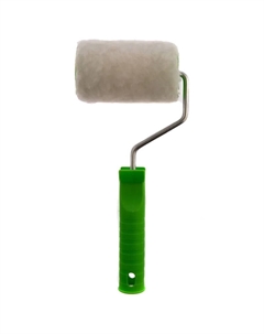Валик с ручкой из натурального меха 80121, 100 мм, ворс 12 мм, D-48 мм Сибртех