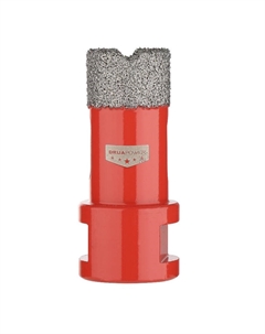 Коронка алмазная по керамограниту AMAS18-0020, 20 мм, M14, сухое сверление, вакуумная пайка P.i.t.