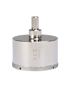 Коронка алмазная по керамике AMAS12-0065, 65x70 мм P.i.t.