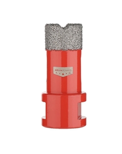 Коронка алмазная по керамограниту AMAS18-0022, 22 мм, M14, сухое сверление, вакуумная пайка P.i.t.