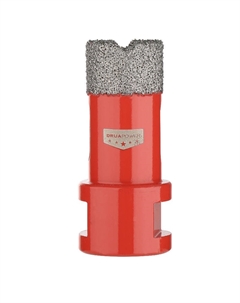 Коронка алмазная по керамограниту AMAS18-0018, 18 мм, M14, сухое сверление, вакуумная пайка P.i.t.