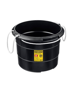 Ведро строительное STRONG 06085-40, пластиковое, с канатными ручками, 40 л Stayer