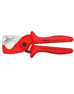 Труборез-ножницы для шлангов и защитных труб PlastiCut KN-9020185SB, Ø 25 мм, длина 185 мм Knipex
