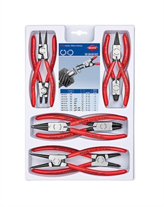 Набор щипцов для внутренних и внешних стопорных колец KN-002004V01, 8 пр., BK Knipex