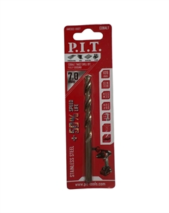 Сверло по металлу с кобальтовым покрытием AMED02-0007 (7,0x109мм) P.i.t.