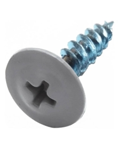 Саморез SMP1-39631-150, 4.2х16 мм с прессшайбой, цинк, острый, RAL 7024 (150 шт в пласт. конт.) Starfix