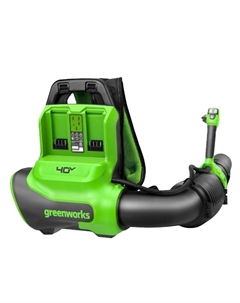 Ранцевая воздуходувка аккумуляторная 2408107, 40V, бесщеточный, без АКБ и ЗУ Greenworks
