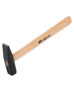Молоток слесарный 10216, 400 г, квадратный боек, деревянная рукоятка Сибртех