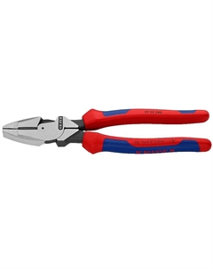 Плоскогубцы электромонтажные Lineman's KN-0902240, 240 мм, 2-компонентные ручки Knipex