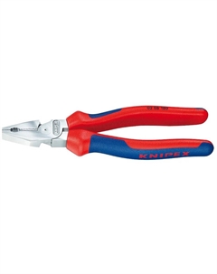 Плоскогубцы комбинированные особой мощности KN-0205180, 180 мм, хром, 2-компонентные ручки Knipex