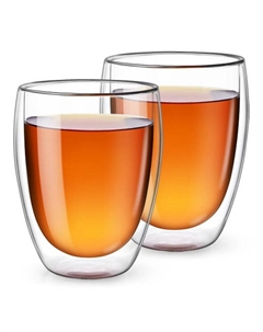 Набор бокалов Latte 2шт. 350мл двойная стенка термостекло Apollo