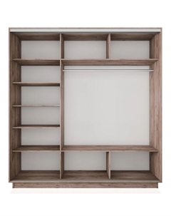 Корпус шкафа-купе Экспресс 2 1800х2200х600мм дуб табачный ЛДСП Е1