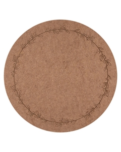 Салфетка сервировочная 38х38см коричневая, арт.105863 Рыжий кот