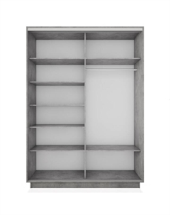 Корпус шкафа-купе Экспресс 2 1400х2200х600мм бетон ЛДСП Е1