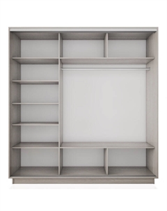 Корпус шкафа-купе Экспресс 2 1800х2200х600мм ясень шимо светлый ЛДСП Е1