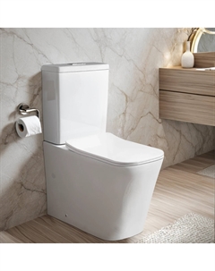 Унитаз напольный Maiella CT10314 безободковый, с сиденьем микролифт, белый Ceruttispa