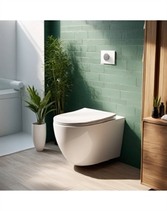 Унитаз подвесной Orlter Aria uf CT10572 безободковый, с сиденьем микролифт, белый Ceruttispa