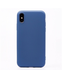 Чехол-накладка Activ Original Design для смартфона Apple iPhone X/XS, soft-touch, синий (115618)
