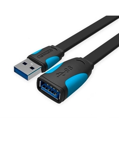 Кабель-удлинитель USB(Am)-USB(Af), экранированный, 3 м, черный, (VAS-A13-B300) Vention