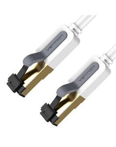 Патч-корд SSTP кат.7, 3 м, RJ45-RJ45, серый, CU, экранированный, (ICDHI) Vention