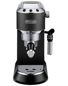 Кофеварка рожковая De'Longhi Dedica EC685.BK, 1.35 кВт, кофе молотый / чалды, 1.1 л, ручной капучинатор, черный (0132106140) Delonghi