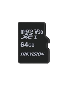 Карта памяти 64Gb microSDXC C1 Class 10 UHS-I U1 + адаптер (HS-TF-C1(STD)/64G/ADAPTER) Hikvision