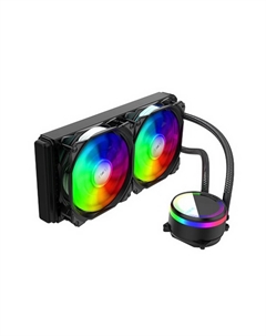 Жидкостное охлаждение M240B для Socket 115x/2066/2011/2011-3/1356/1366/1200/1700/AM4/AM3/AM3+/FM1/AM2+/FM2/FM2+, 2x120мм, ARGB (M240B) Alseye