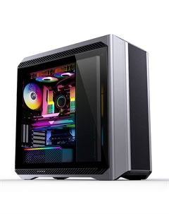 Корпус D500, EATX, Midi-Tower, 2xUSB 3.0, USB Type-C, RGB подсветка, серебристый, без БП Jonsbo