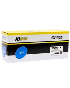 Картридж лазерный Hi-Black HB-W2031X (№415X/W2031X), голубой, 6000 страниц, совместимый для CLJ Pro M454dn/M479dw Hi-black